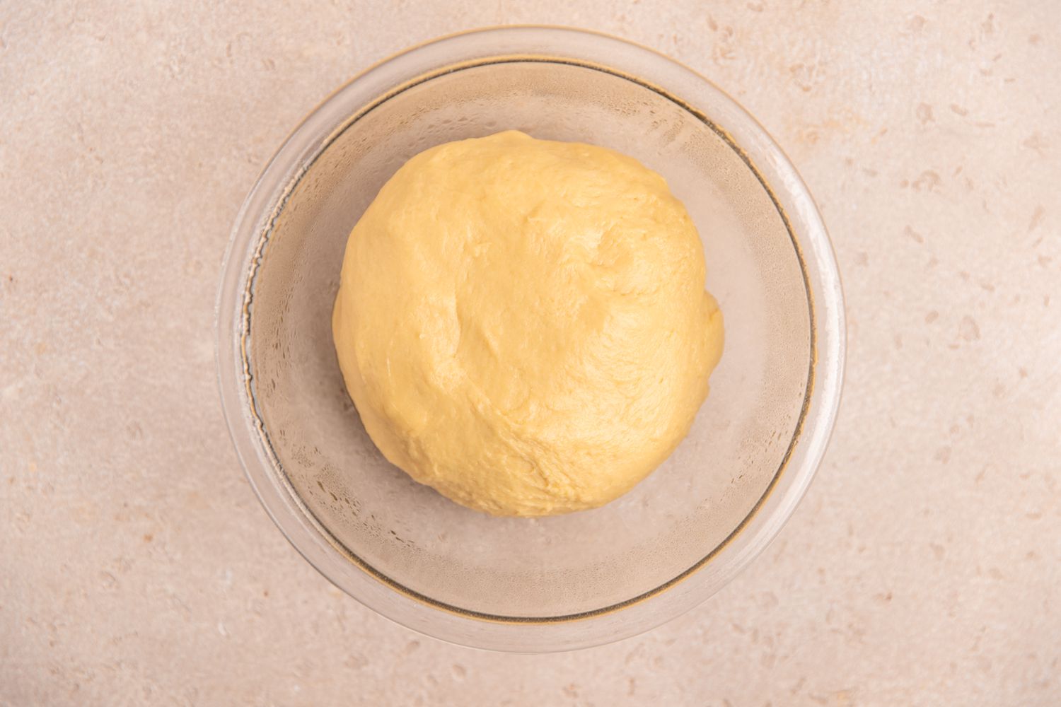Apple Cinnamon Roll Dough Resting in Bowl