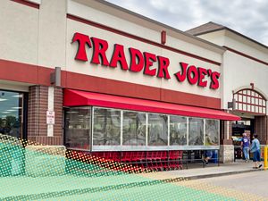 The front entrance of a Trader Joe's grocery store