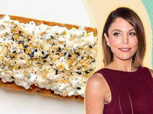 Bethany Frankel cut out next to a photo of her favorite midnight snack