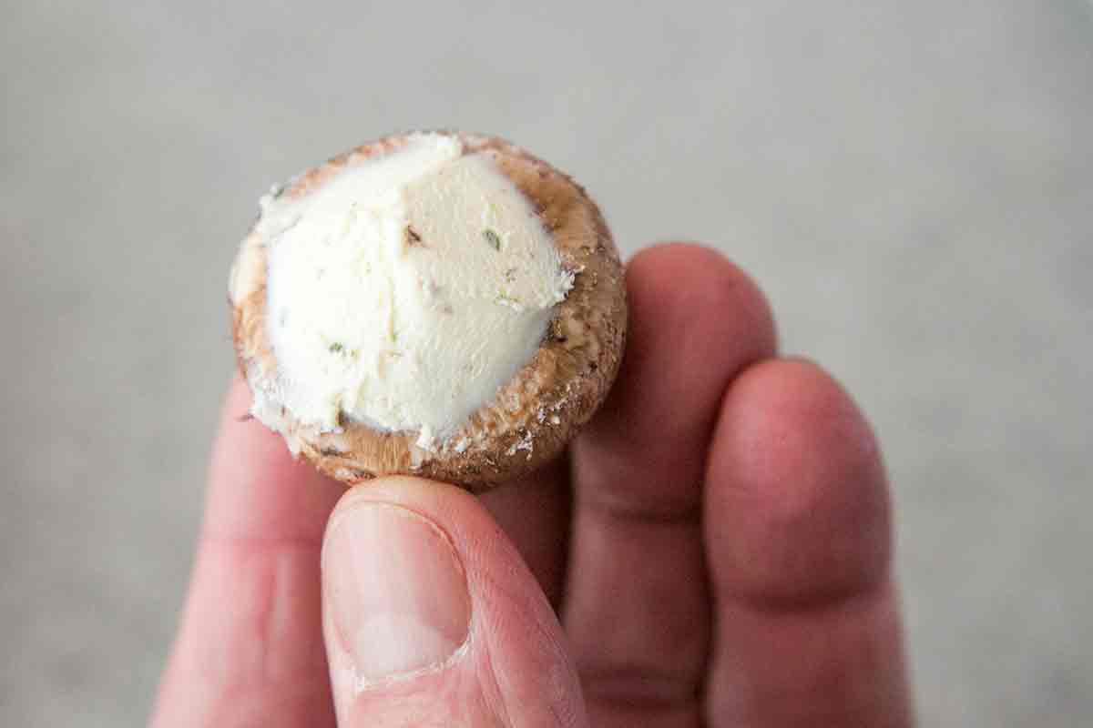 cheese stuffed mushroom