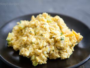 Curried Egg Salad with Mango Chutney