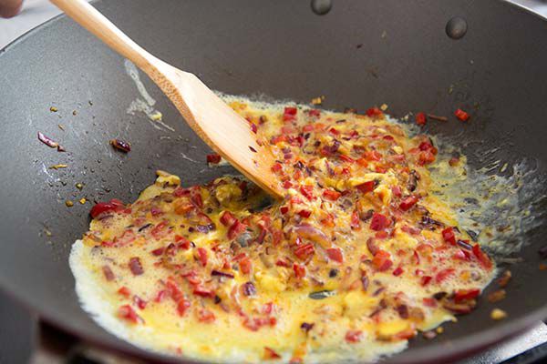 eggs for healthy salmon fried rice