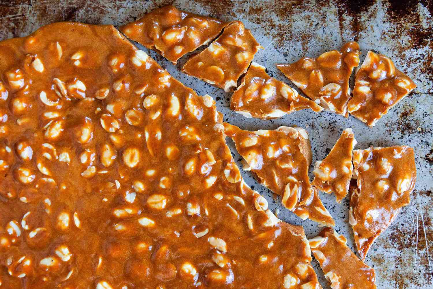 Old Fashioned Peanut Brittle Recipe cool the brittle