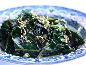 Sautéed Kale with Sesame and Ginger