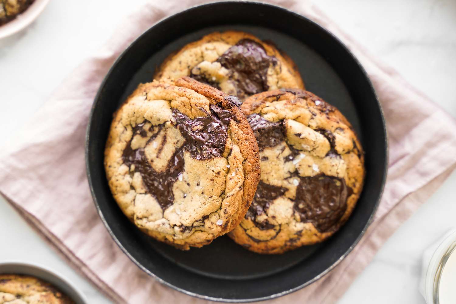 Tahini chocolate chip cookies