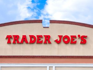 Outside view of a Trader Joe's store sign