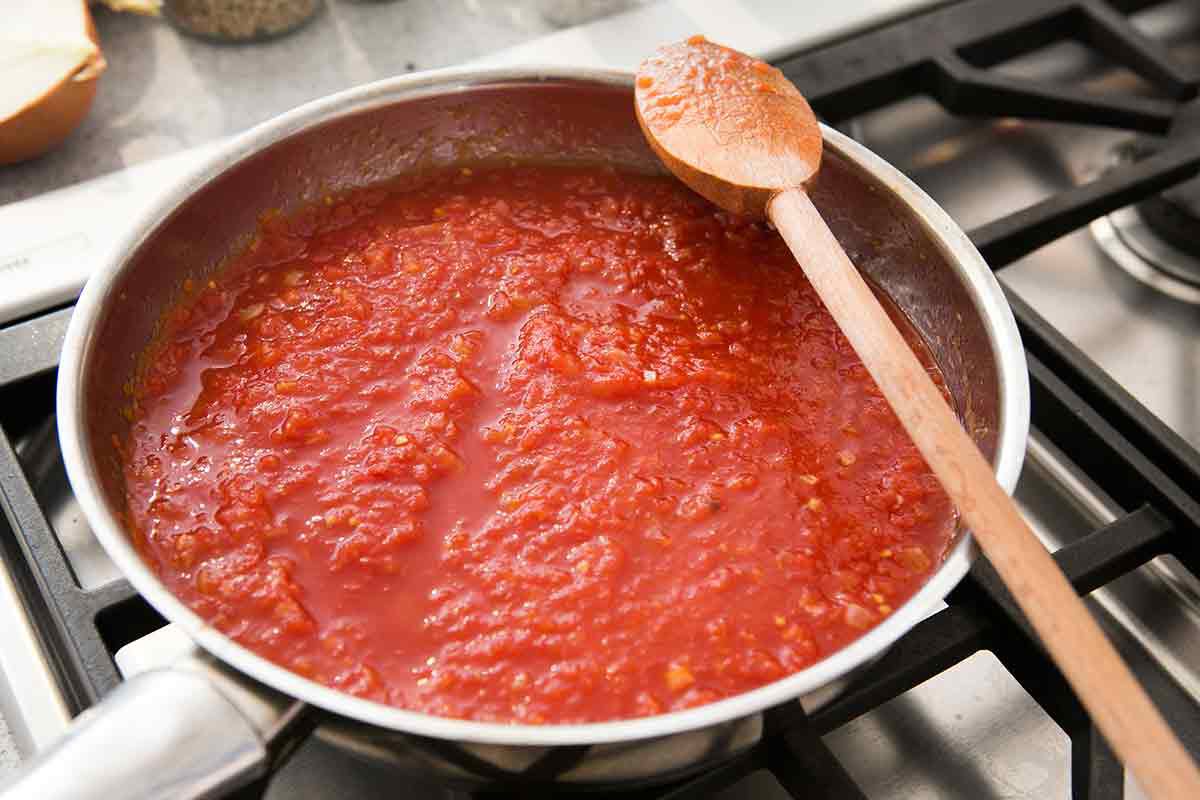 make tomato sauce for turkey meatballs