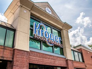  Kroger grocery store exterior sign over entrance
