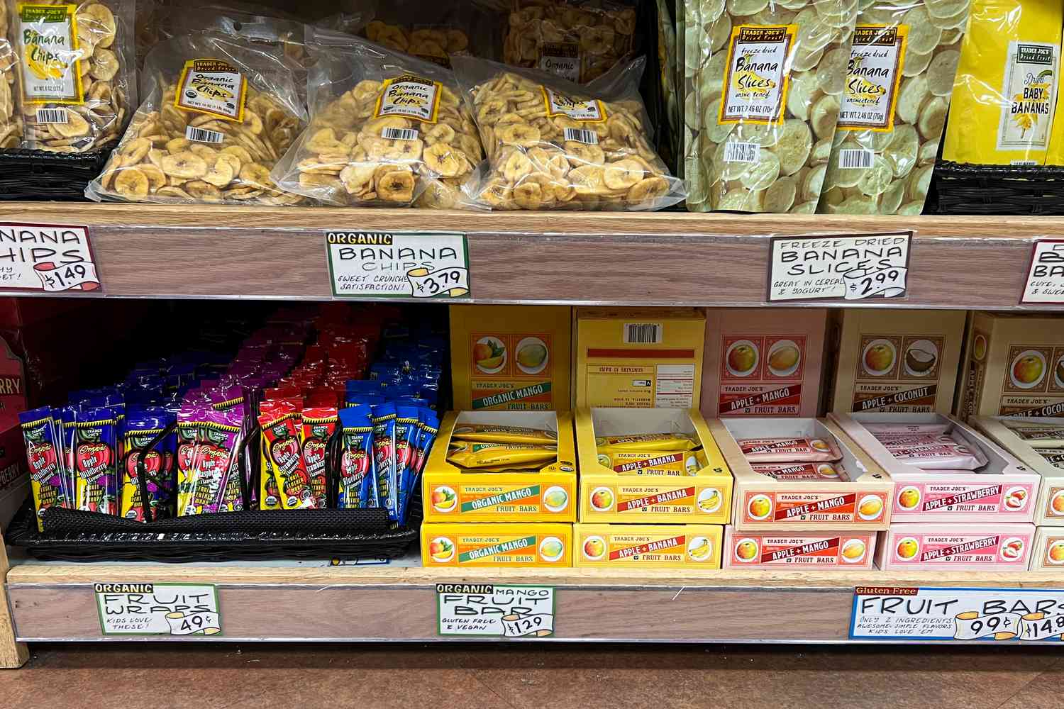 fruit bars at Trader Joe's