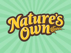 Nature's Own logo with text and wheat graphic