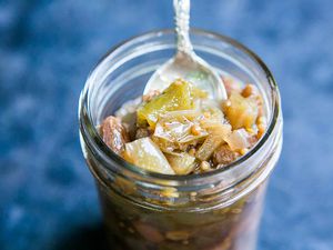 Tomato Chutney made from end of season tomatoes
