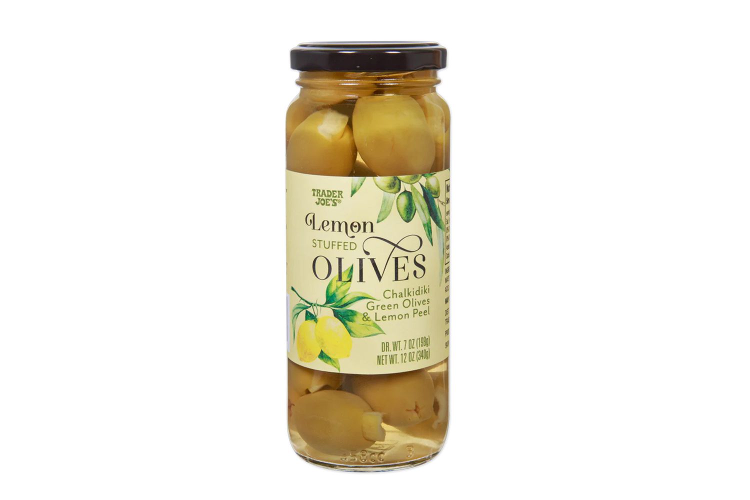 Trader Joe's jar of Lemon Stuffed Olives