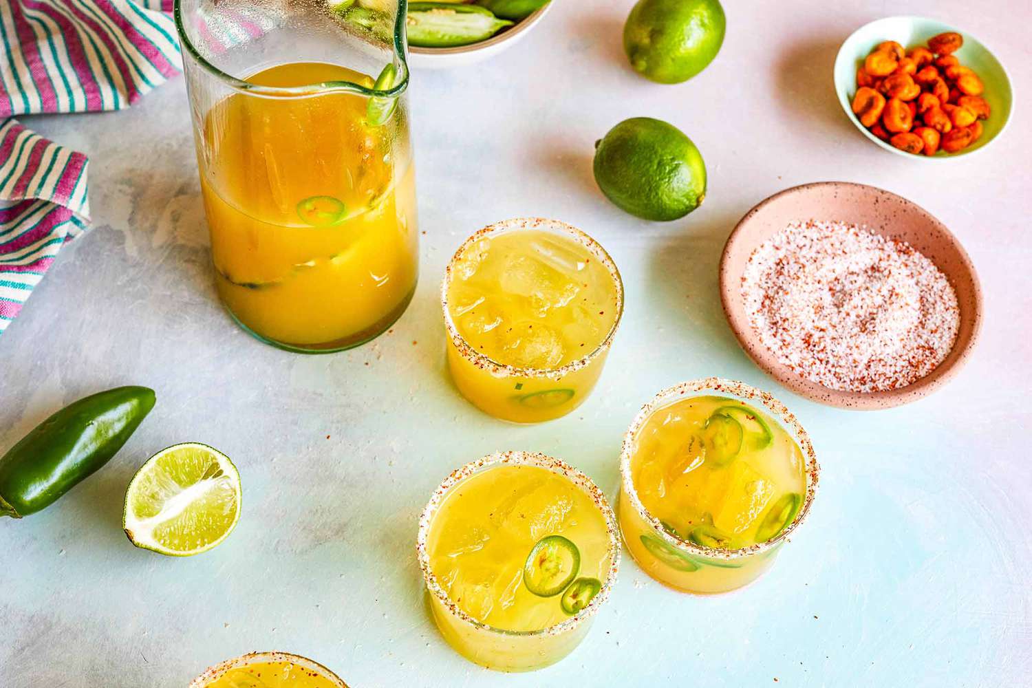 Pineapple Margaritas for a Crowd make the margarita
