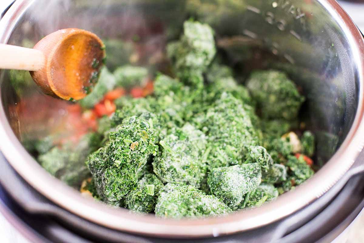Pressure Cooker Saag Tofu