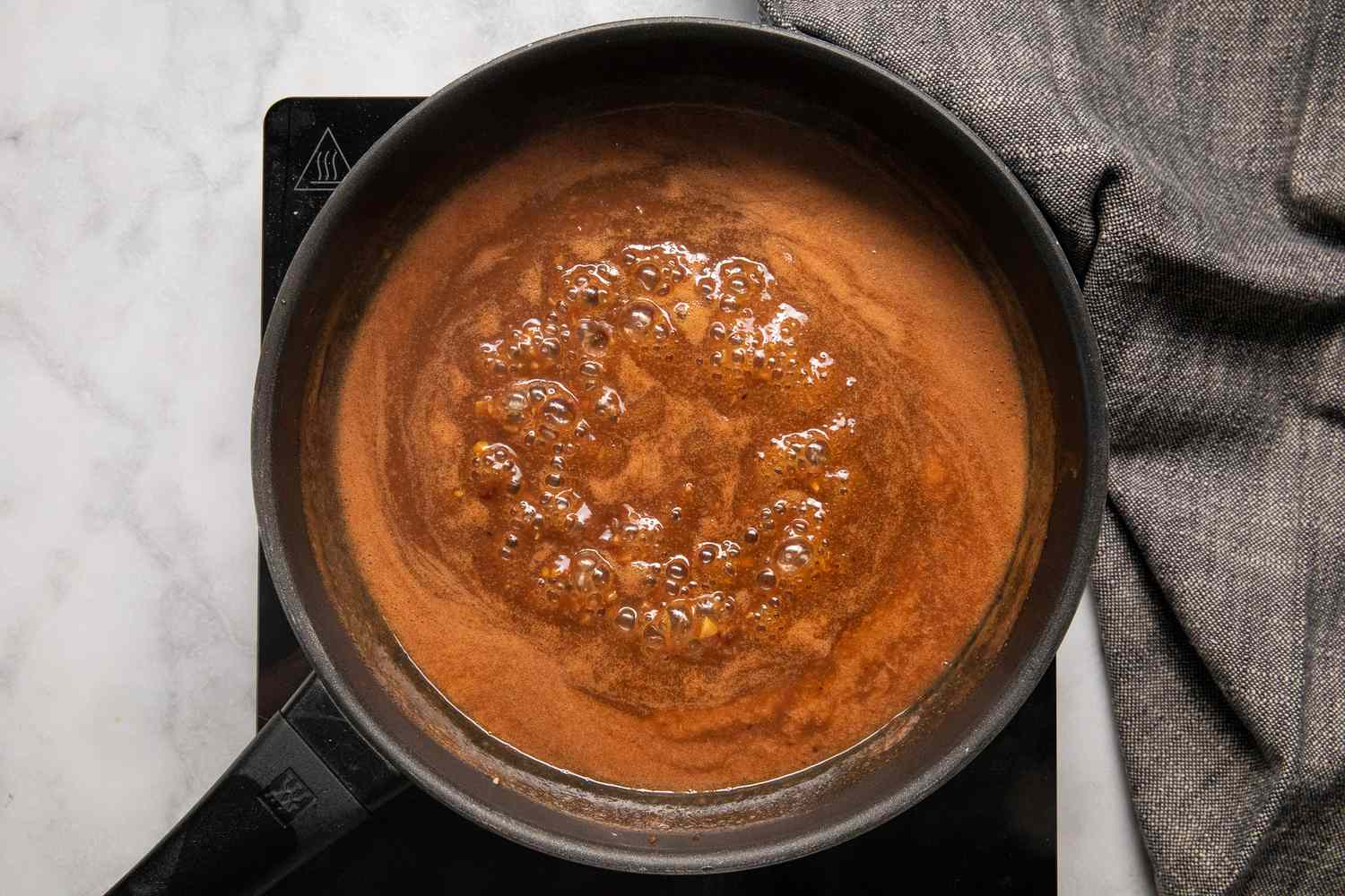 marinade cooking in a saucepan