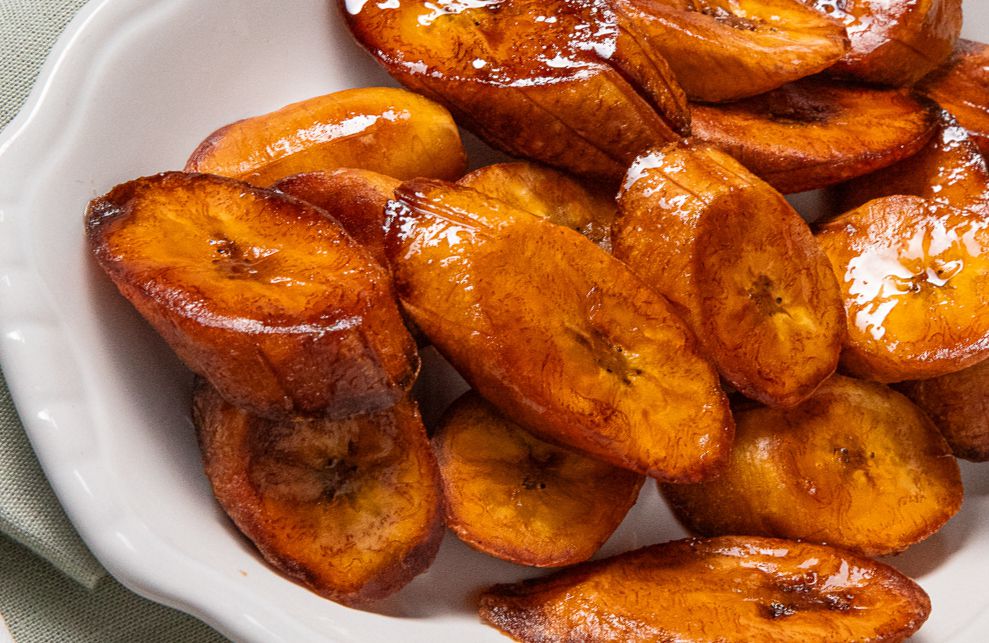 Freshly Fried Maduros (Fried Sweet Plantains) in a Bowl