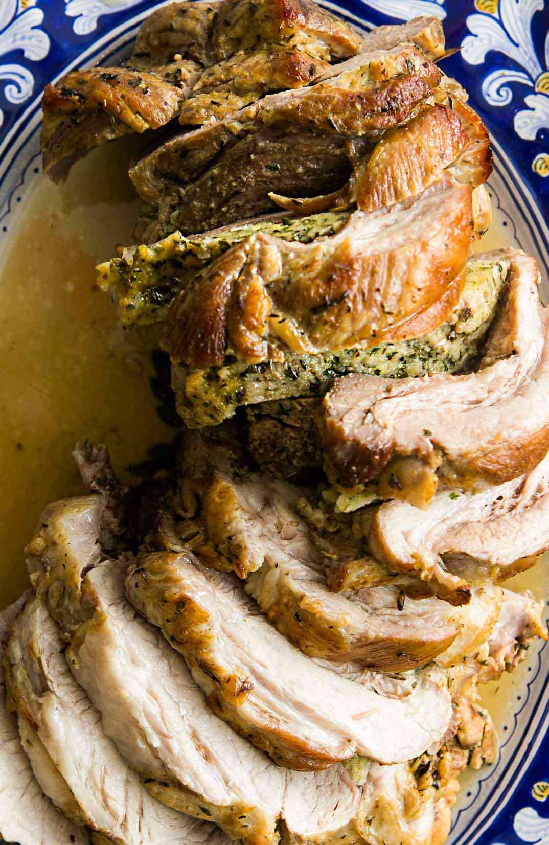 Braised Stuffed Pork Shoulder