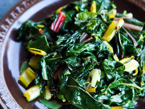 Sautéed Swiss Chard in a bowl
