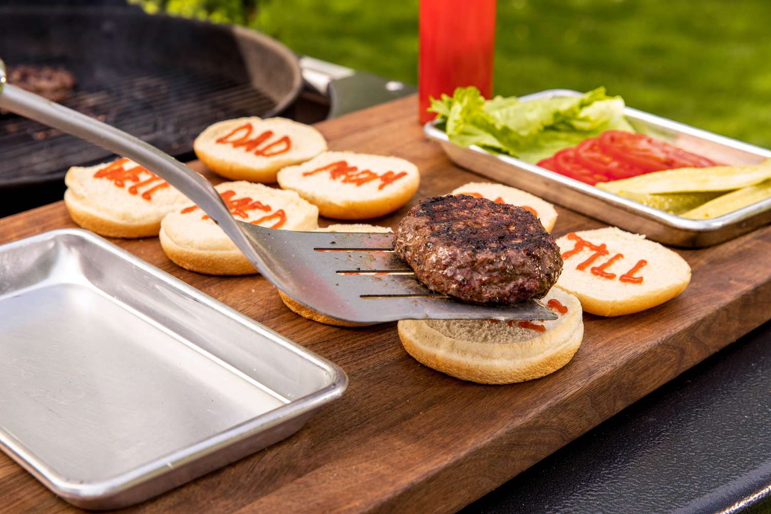 Burger on bun