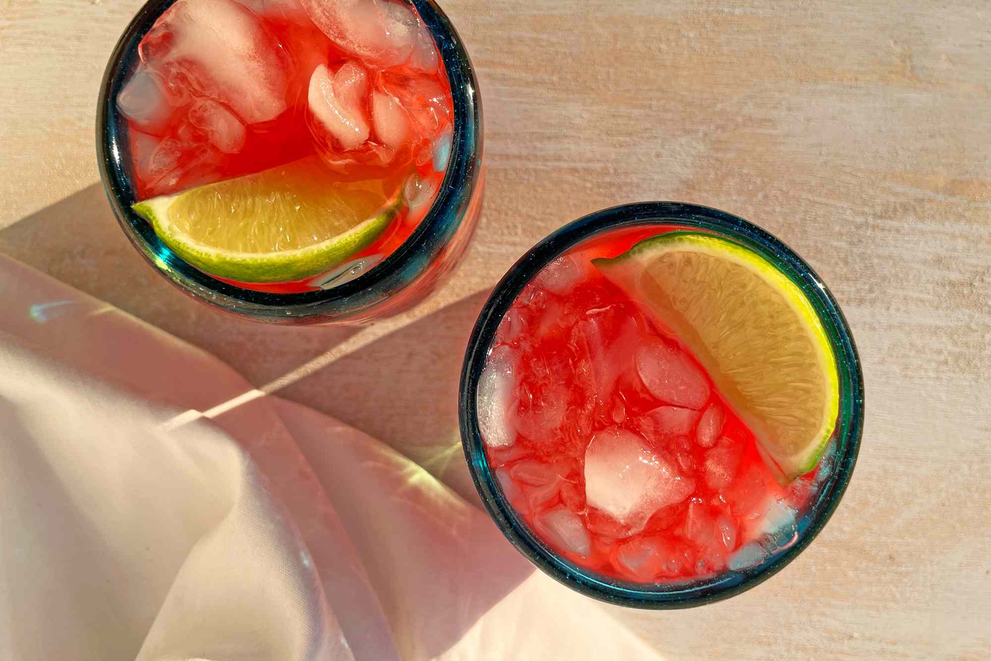 Trader Joe's Mocktail in two glasses