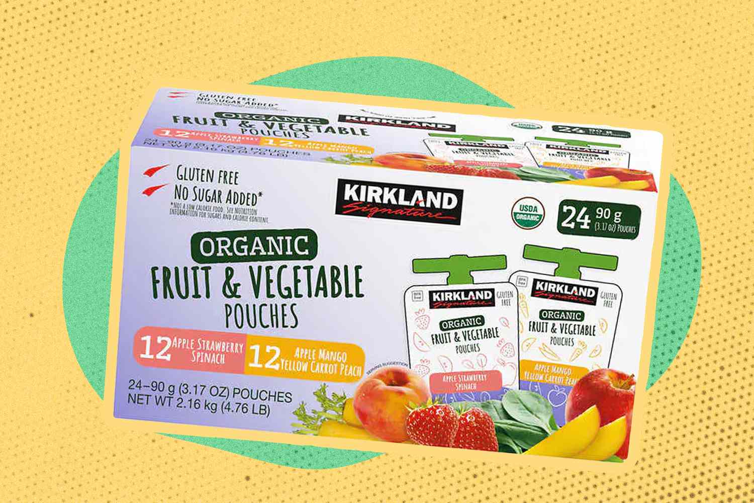 Kirkland fruit and veggie pouches