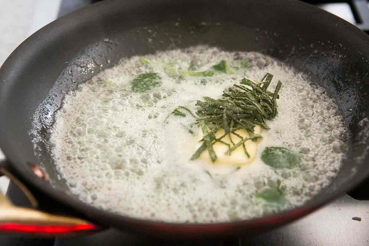 browned butter with sage sauce