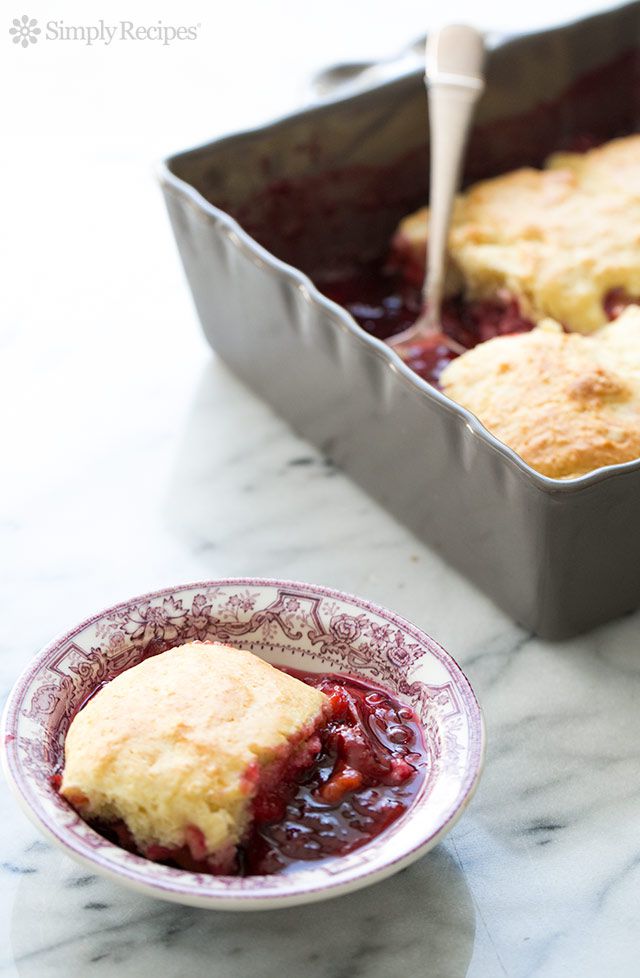 Fresh Santa Rosa Plum Cobbler