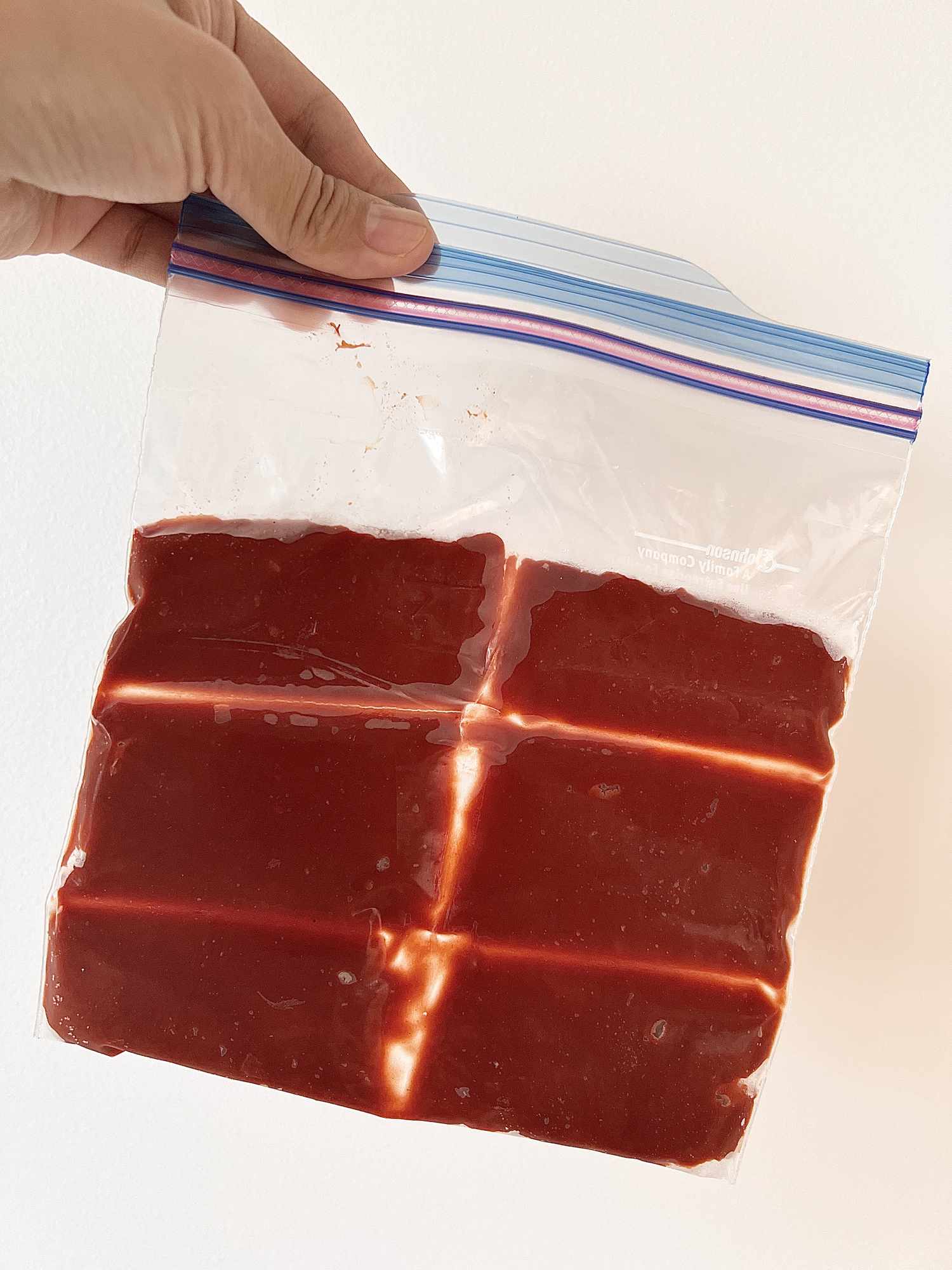 tomato paste in bag