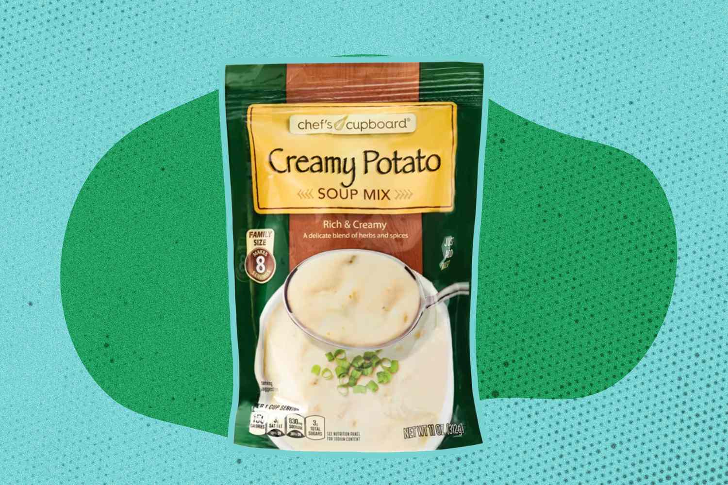 A package of Chefs Cupboard Creamy Potato Soup Mix