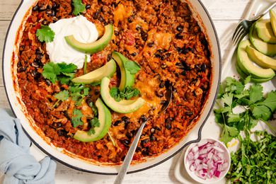 Cheesy Baked Taco Skillet