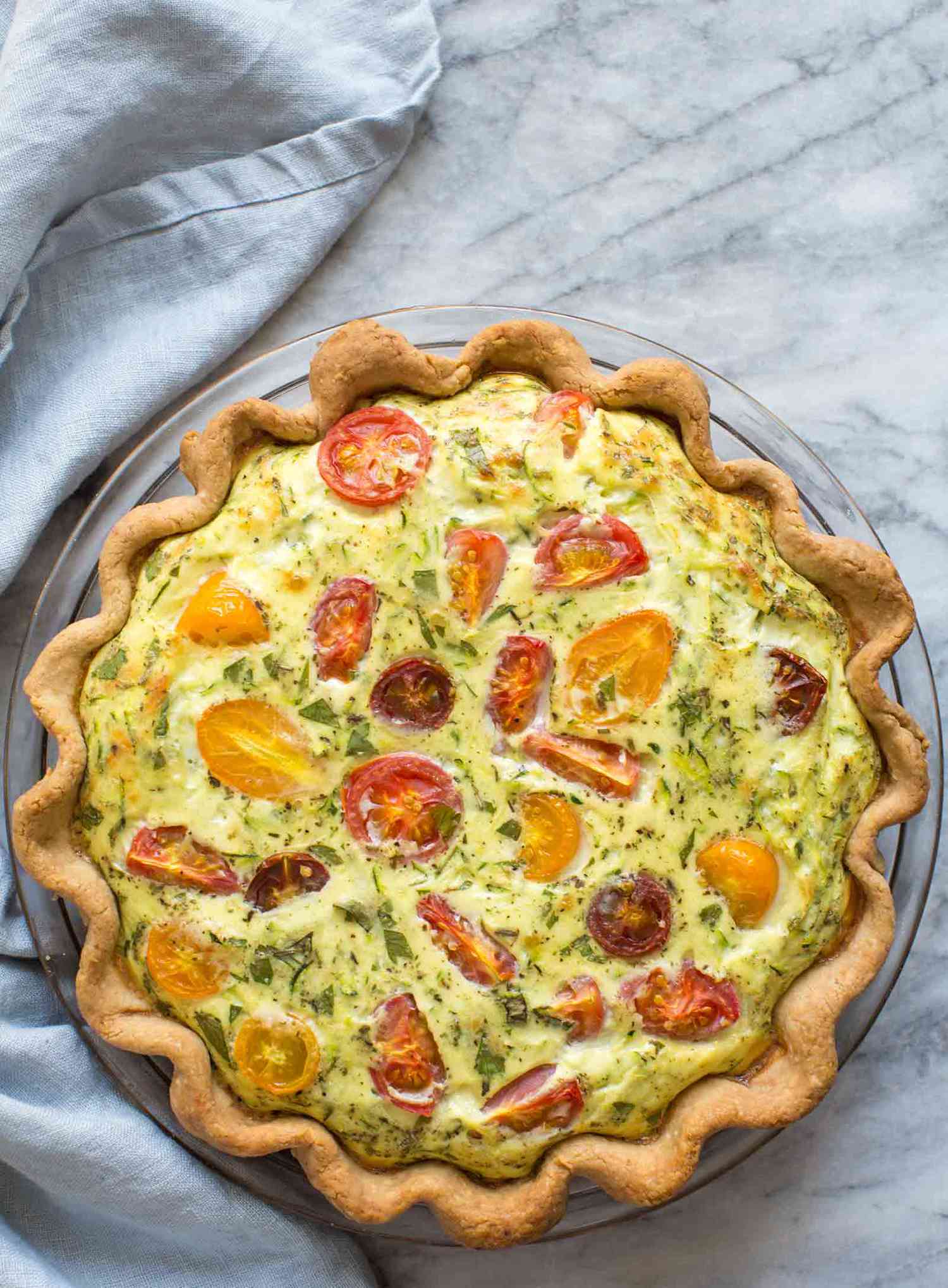 Zucchini quiche recipe