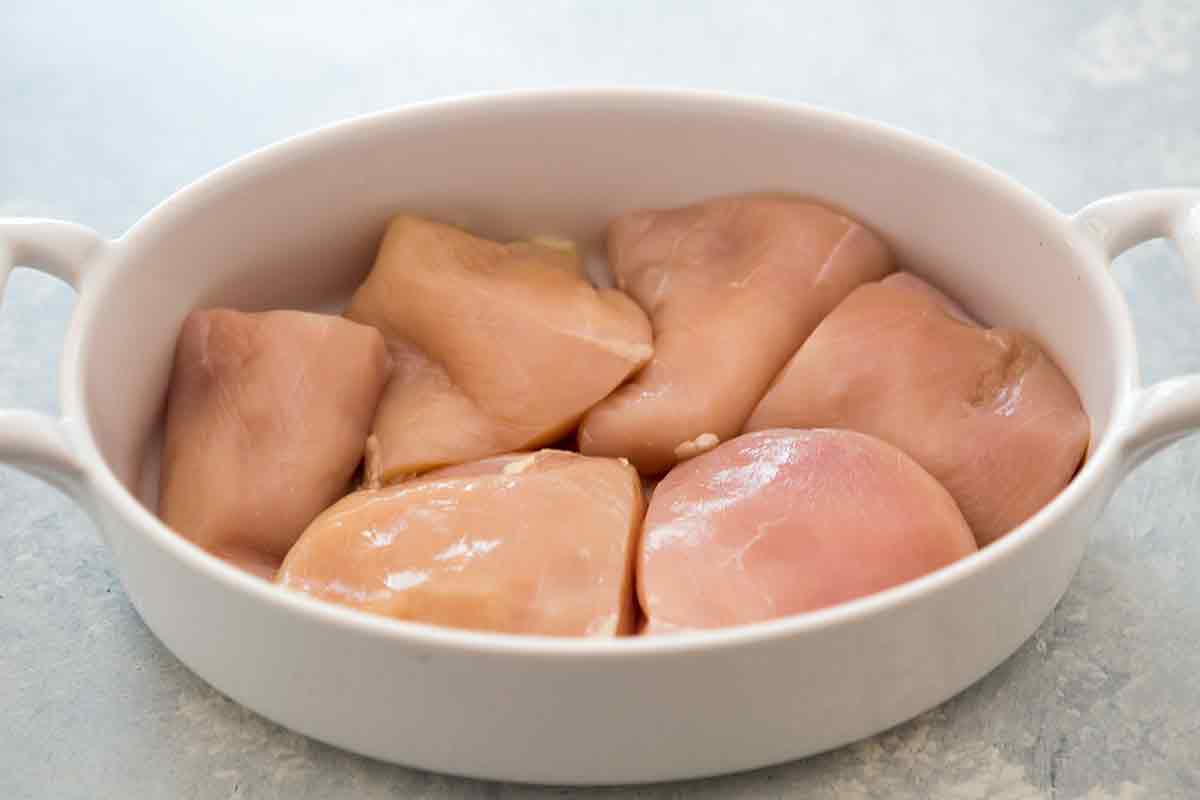 chicken breast for salsa verde and cheese chicken bake