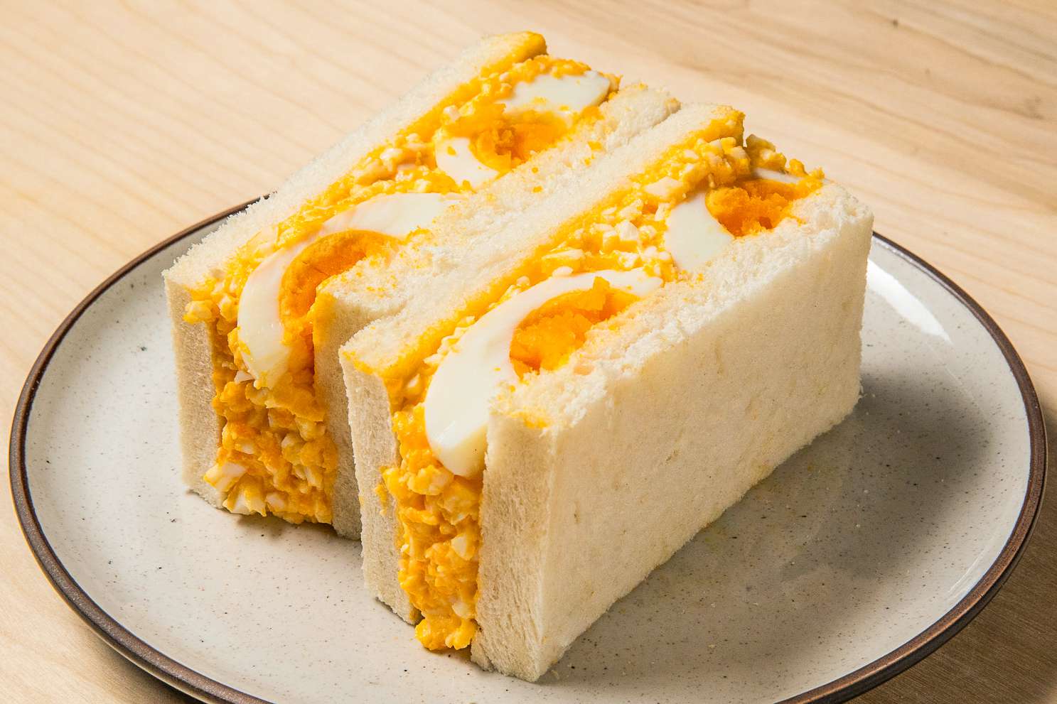 Japanese-style egg salad sandwich