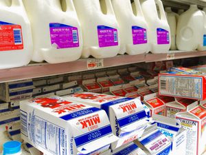 milk at store