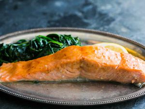 Apple Cider Honey Glazed Salmon
