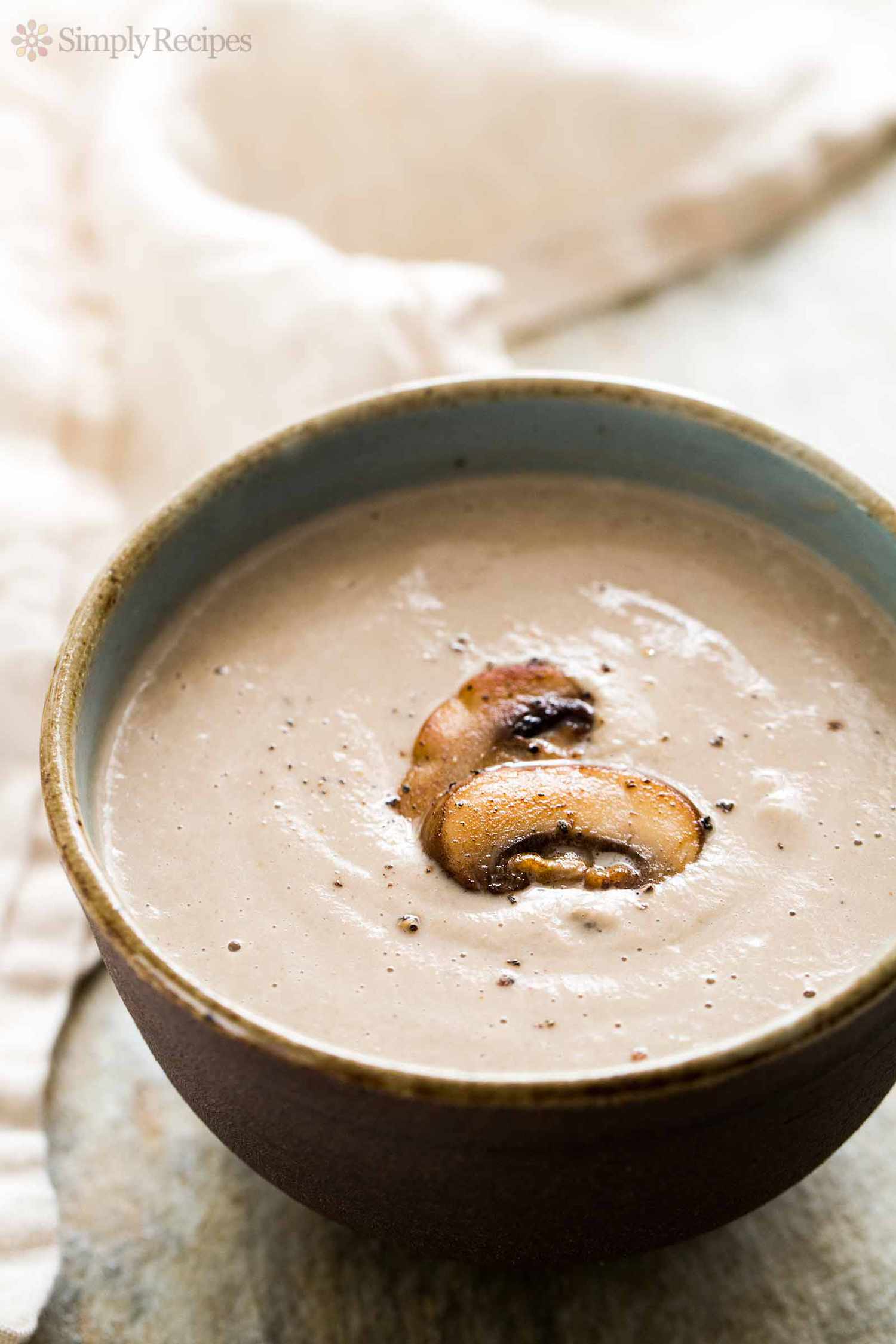 Best Cream of Mushroom Soup in a bowl