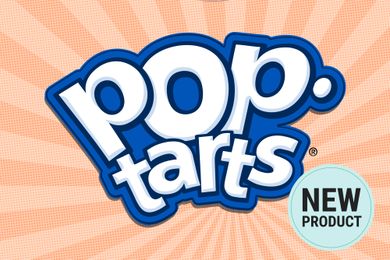Pop-Tarts logo with a new product indication