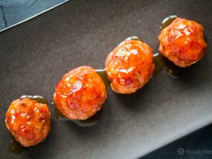 Pineapple Glazed Ham Balls
