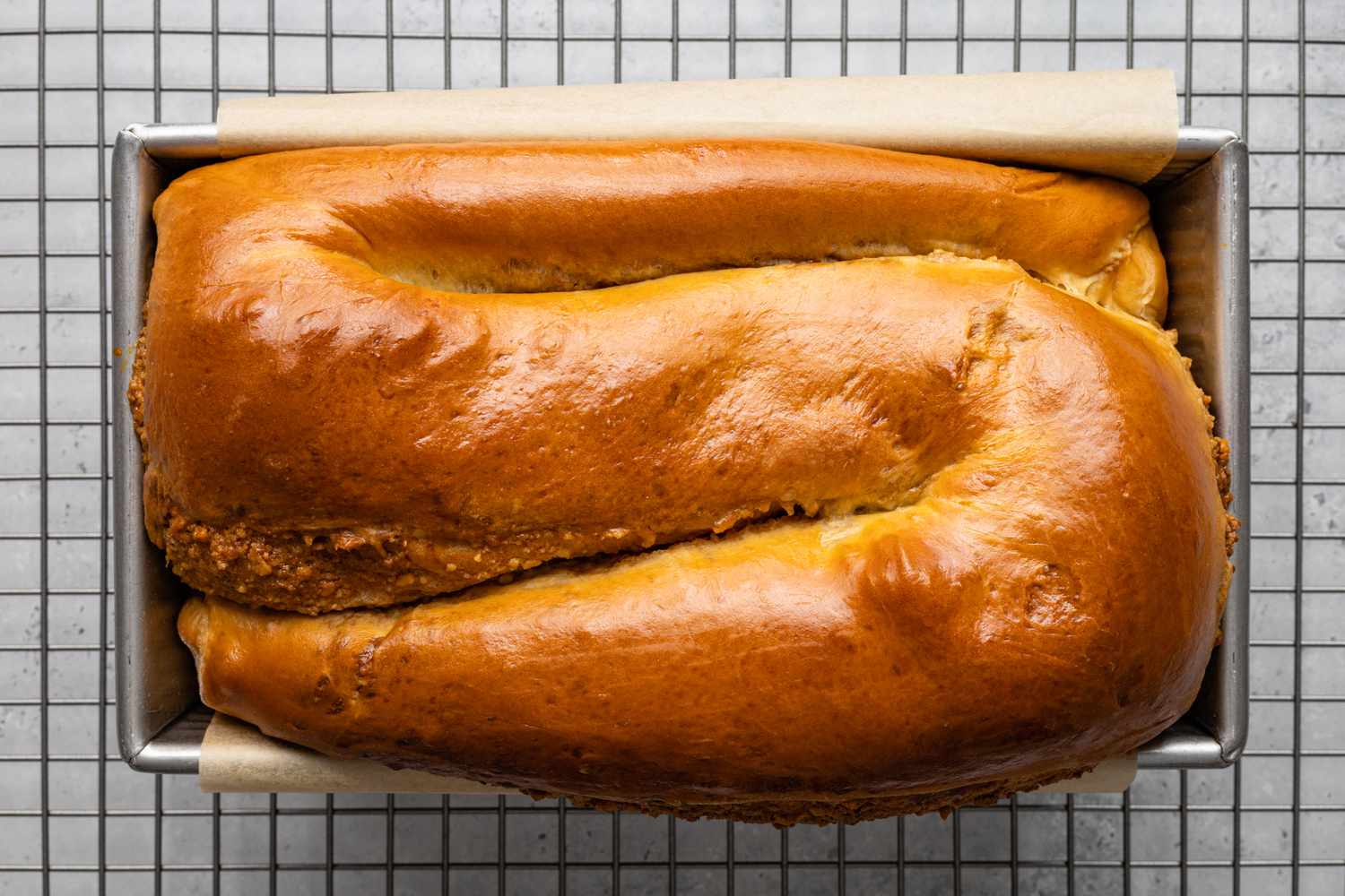 Baked Povitica Cooling on Rack