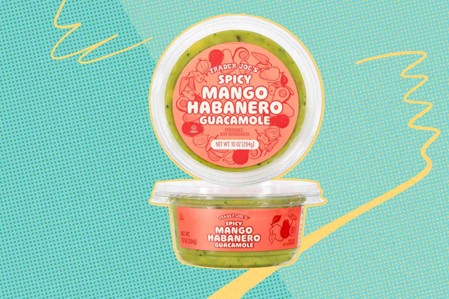 Trader Joe's Spicy Mango Habanero Guacamole packaging