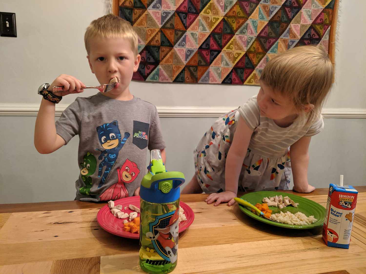 Kids try cider-braised chicken thighs