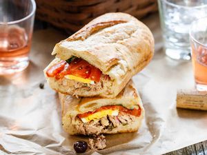 Nicoise tuna sandwich