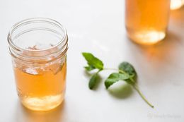 A jar of mint jelly