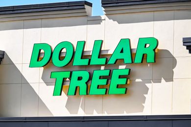 Dollar Tree store sign on building exterior