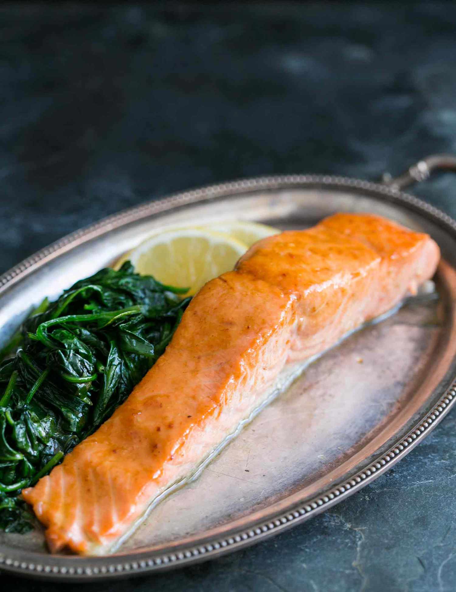 Apple Cider Honey Glazed Salmon
