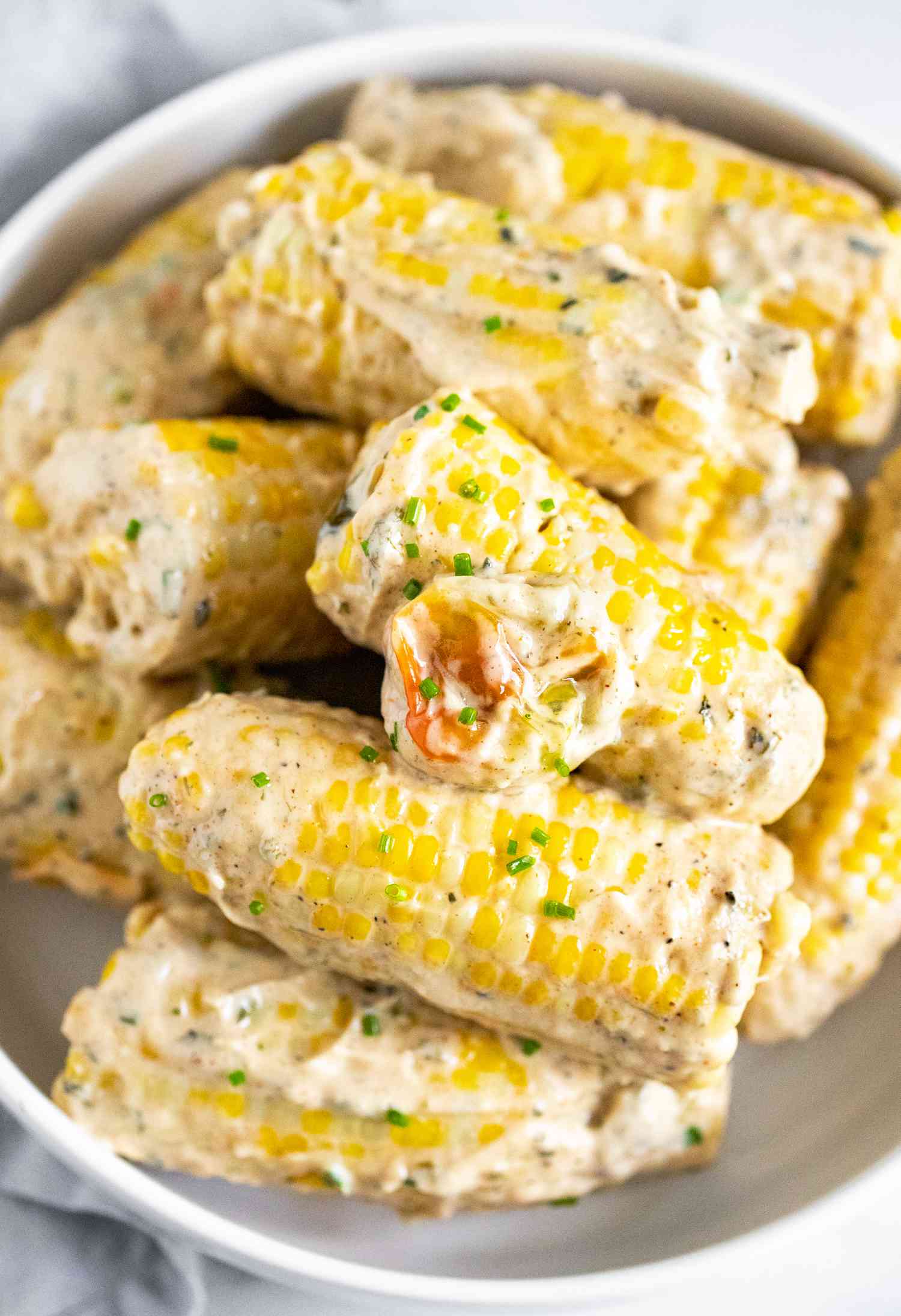 Trinidadian Boiled Corn in a Bowl