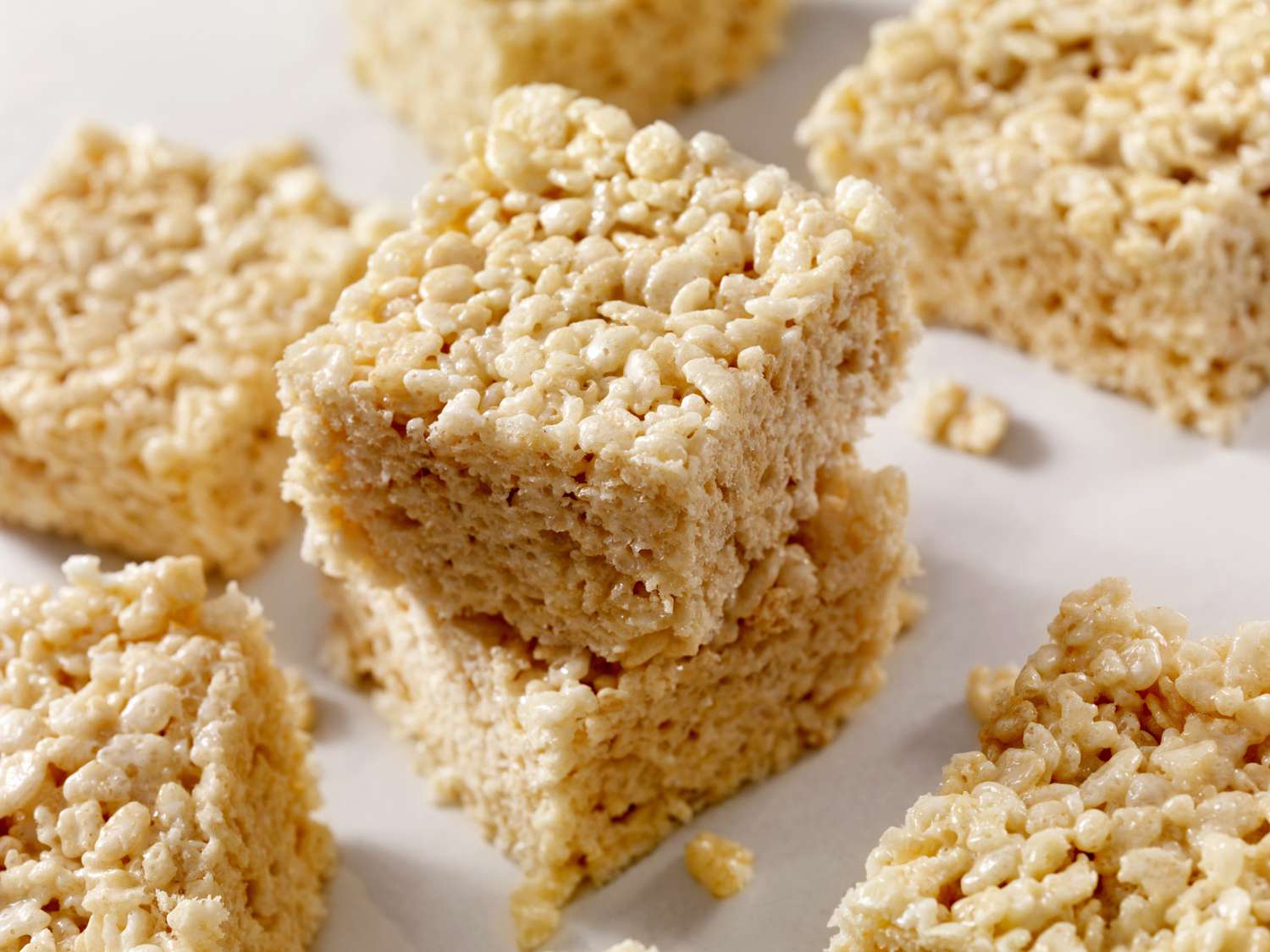 Marshmallow Crispy Rice Squares