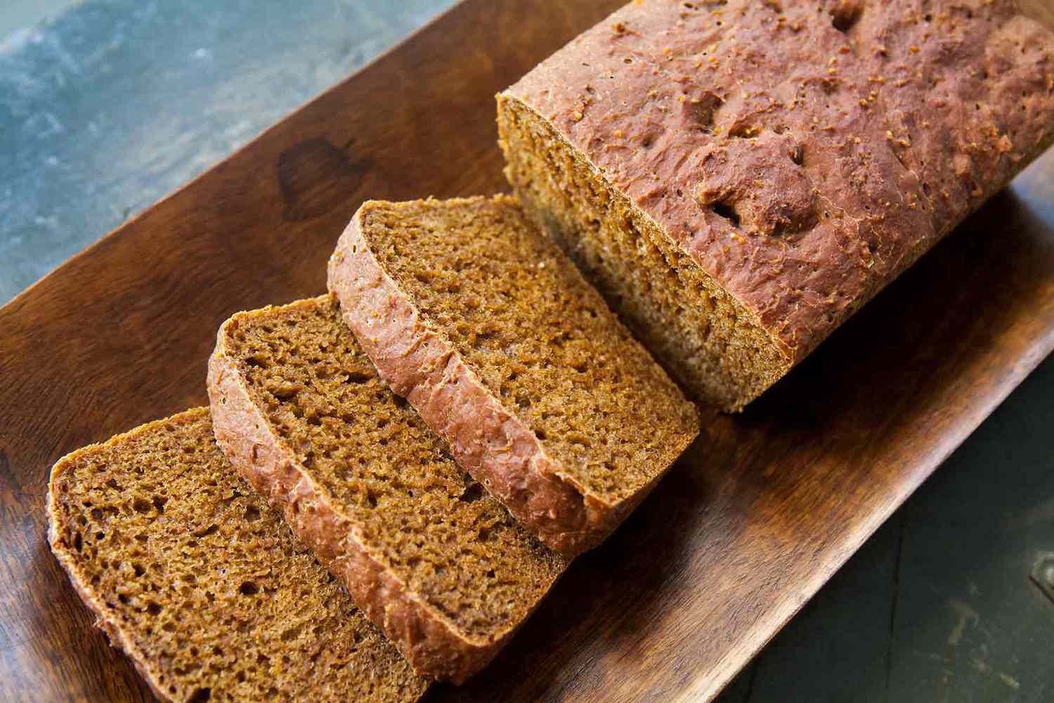 Sliced Anadama Bread
