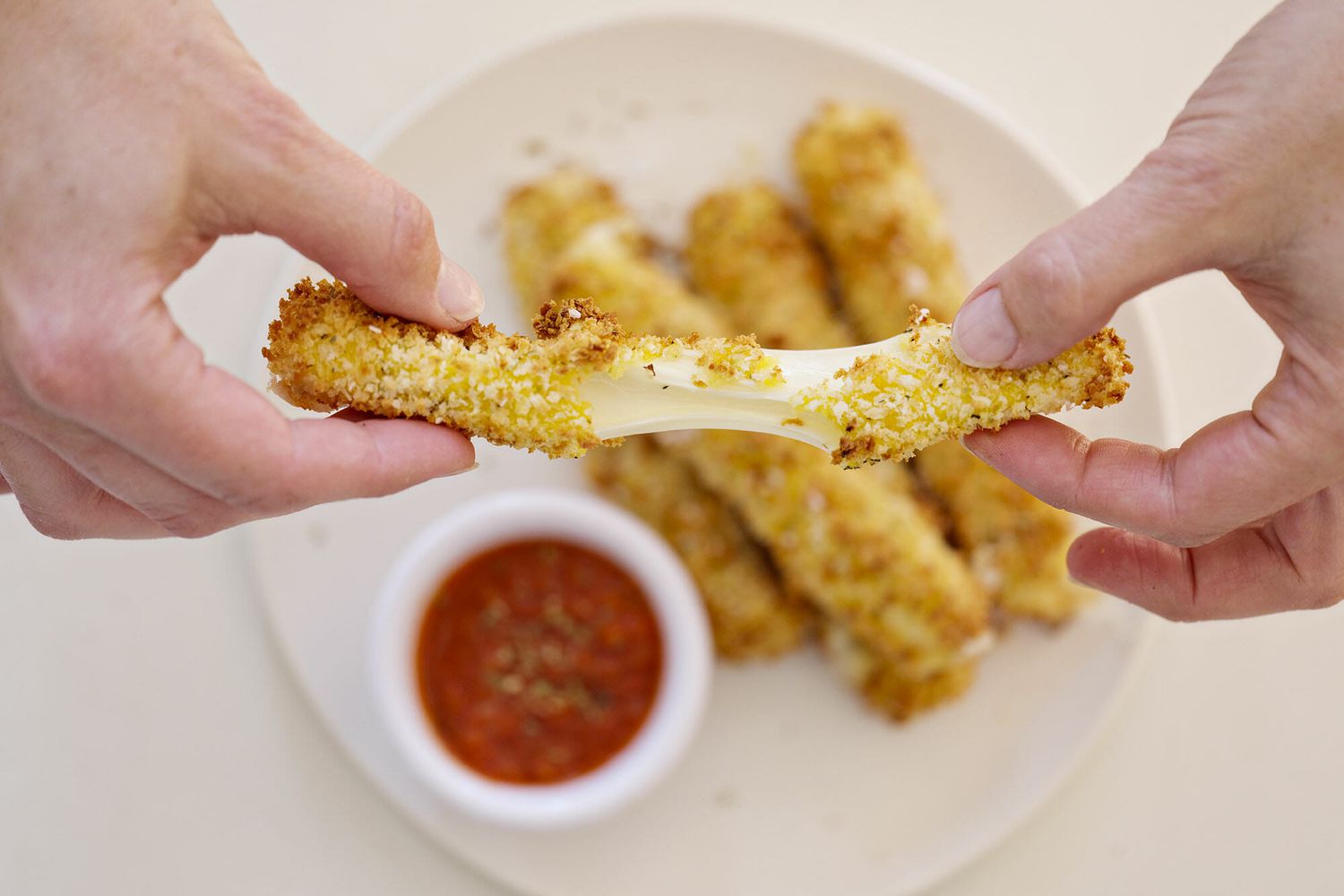 Frozen mozzarella sticks in air fryer
