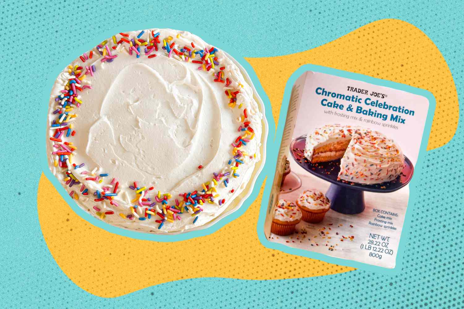 Trader Joe's Chromatic Celebration Cake & Baking Mix 